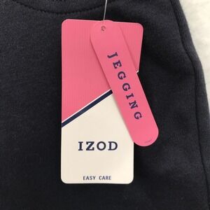 IZOD Junior's Uniform Stretch Interlock Legging, Navy, Size 3, Style ZJD0030P
